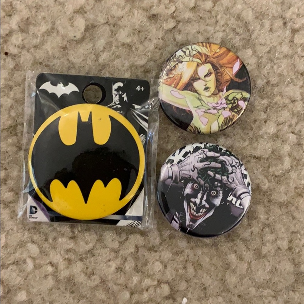 Batman inspired pins.